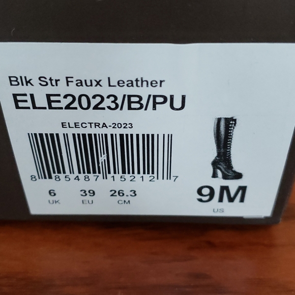 Pleasers Knee high boots ELE2023/B/PU - Picture 2 of 4